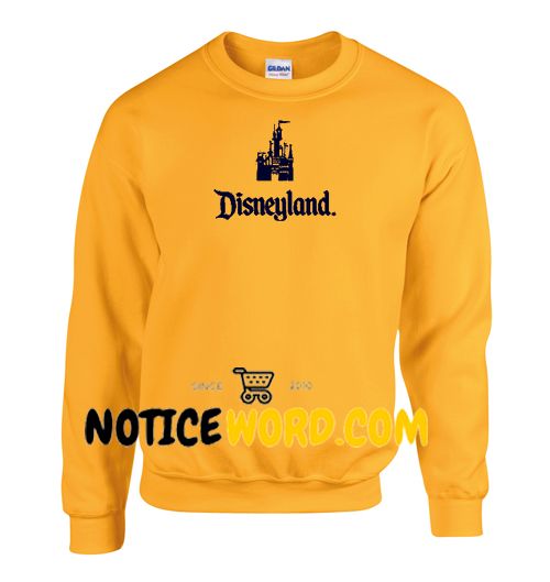 disneyland yellow sweatshirt