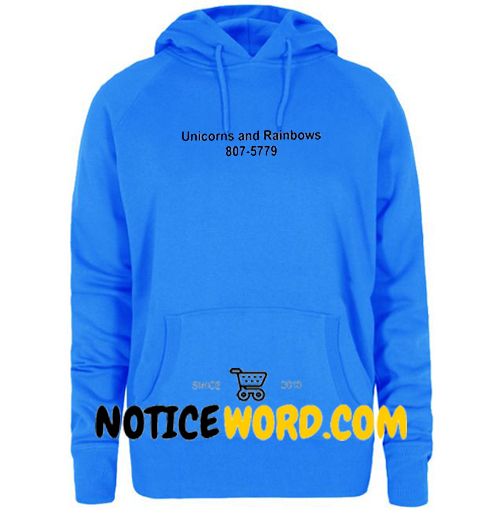 unicorns and rainbows 807 hoodie