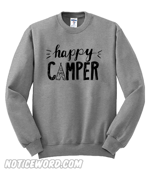 happy camper sweater