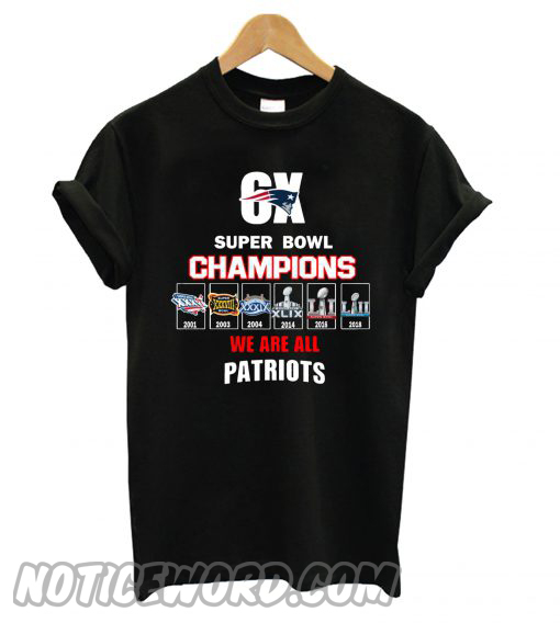 patriots super bowl champs shirt